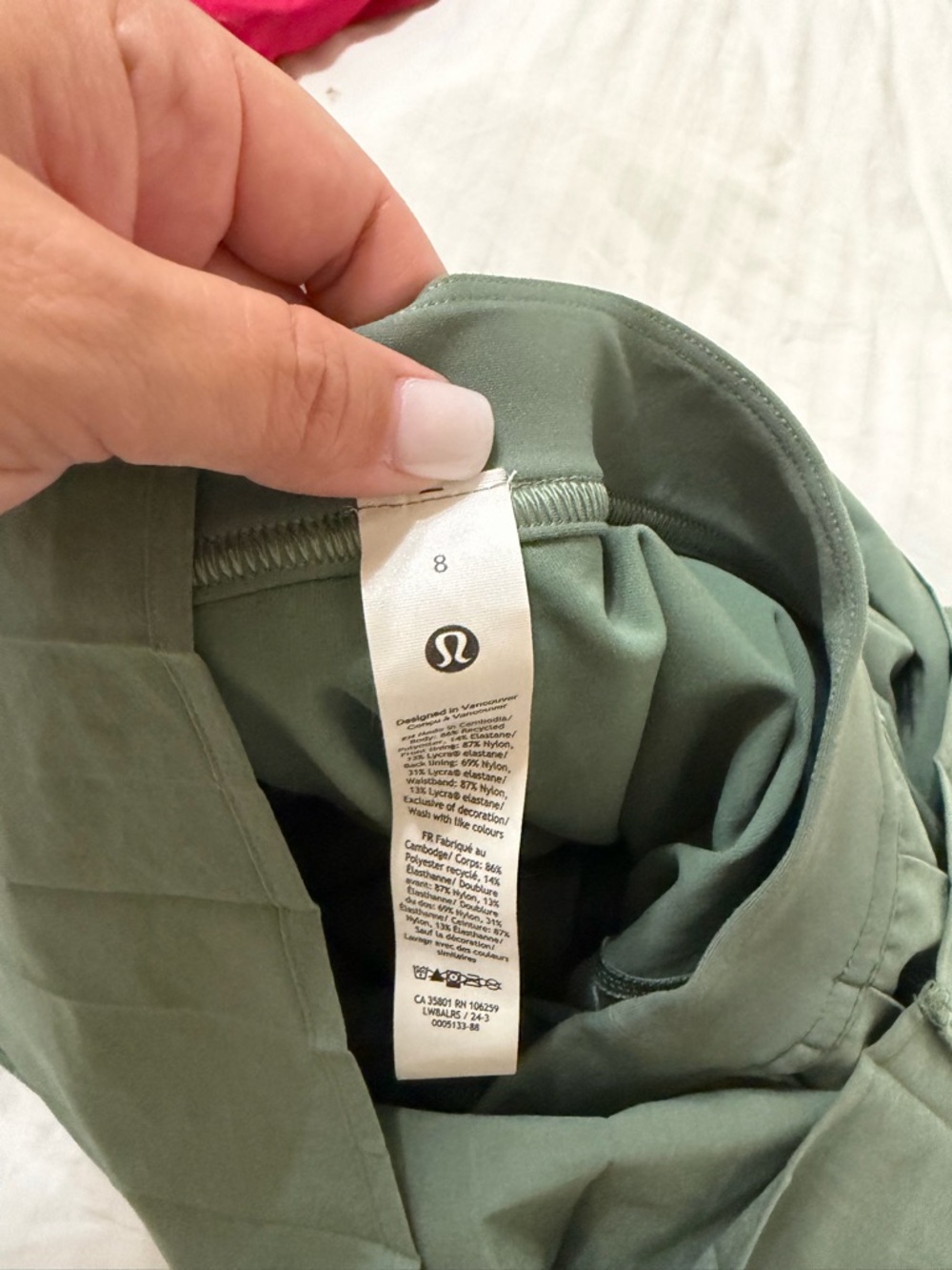 lululemon athletica Olive Green Women's Skirt